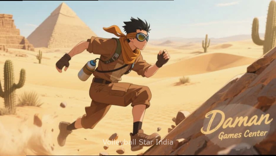 Volleyball Star India Spike Action Volleyball Star India gameplay showing a player performing a signature spike move